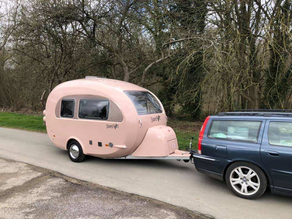 BAREFOOT Mini Caravan Camper Travel Trailer Tea Drop-Waterproof Expanded Comfortable Modern Design Clean Interior 2 Person 71x72 - Image 2